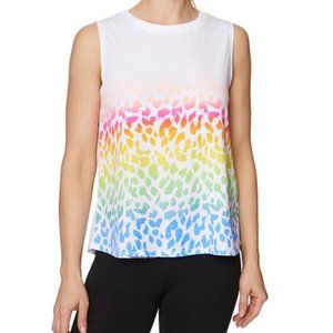 BETSEY JOHNSON Rainbow Leopard Sleeveless Tank M